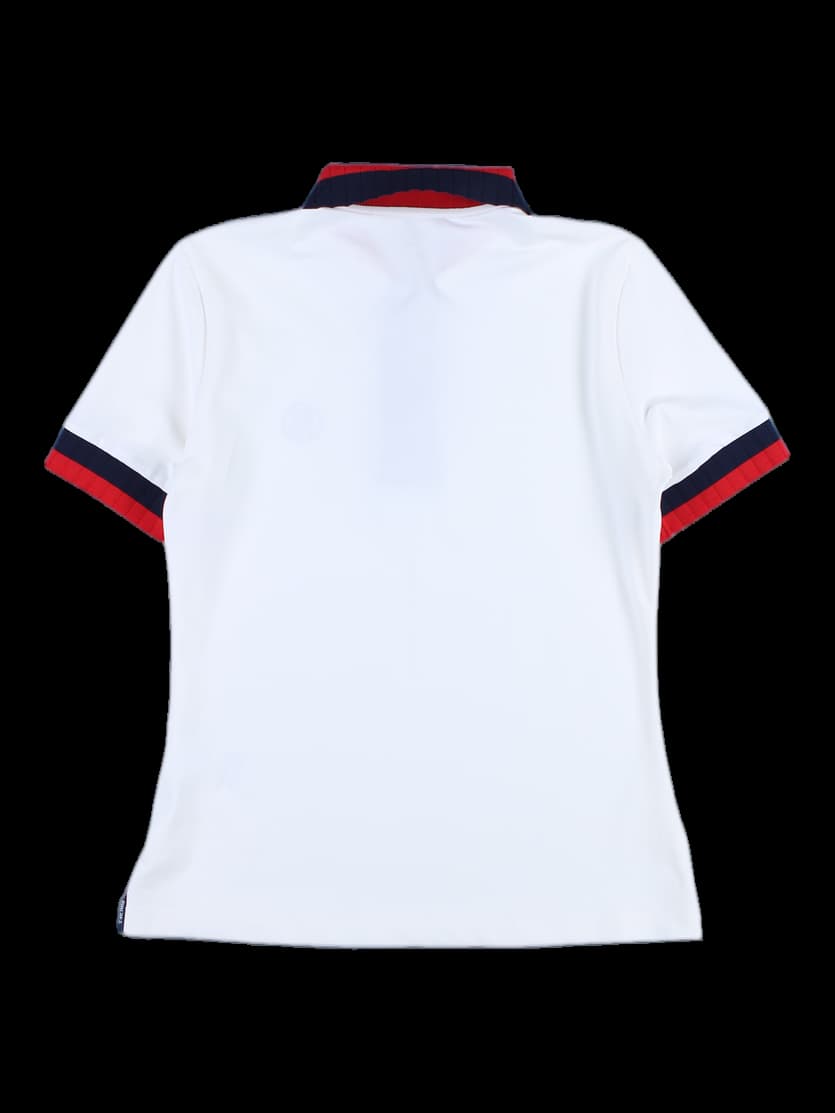 컬러 포인트 반팔 카라 티