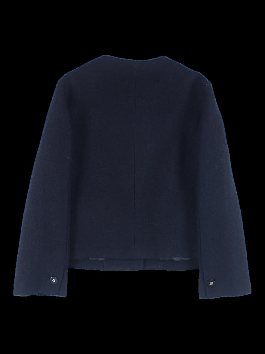 부클 노카라 자켓