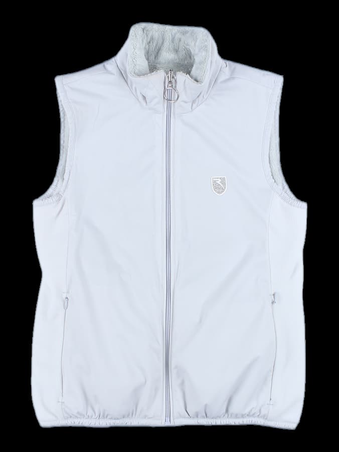 하이넥 집업  안감 퍼 베스트