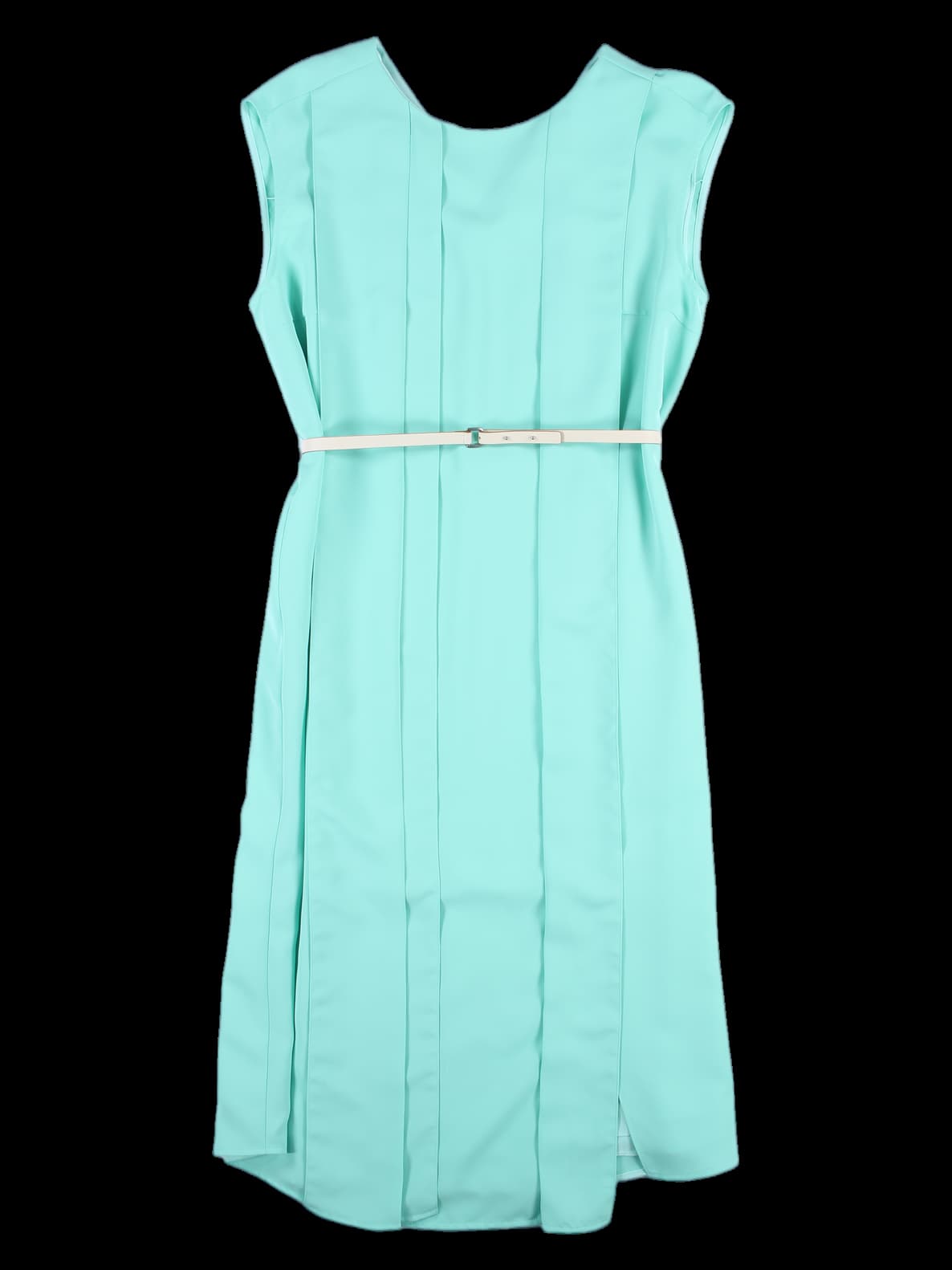 벨티드 핀턱 원피스