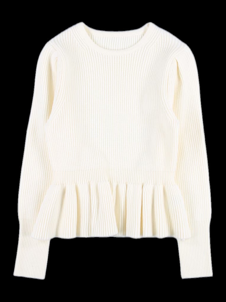 프릴 긴팔 니트