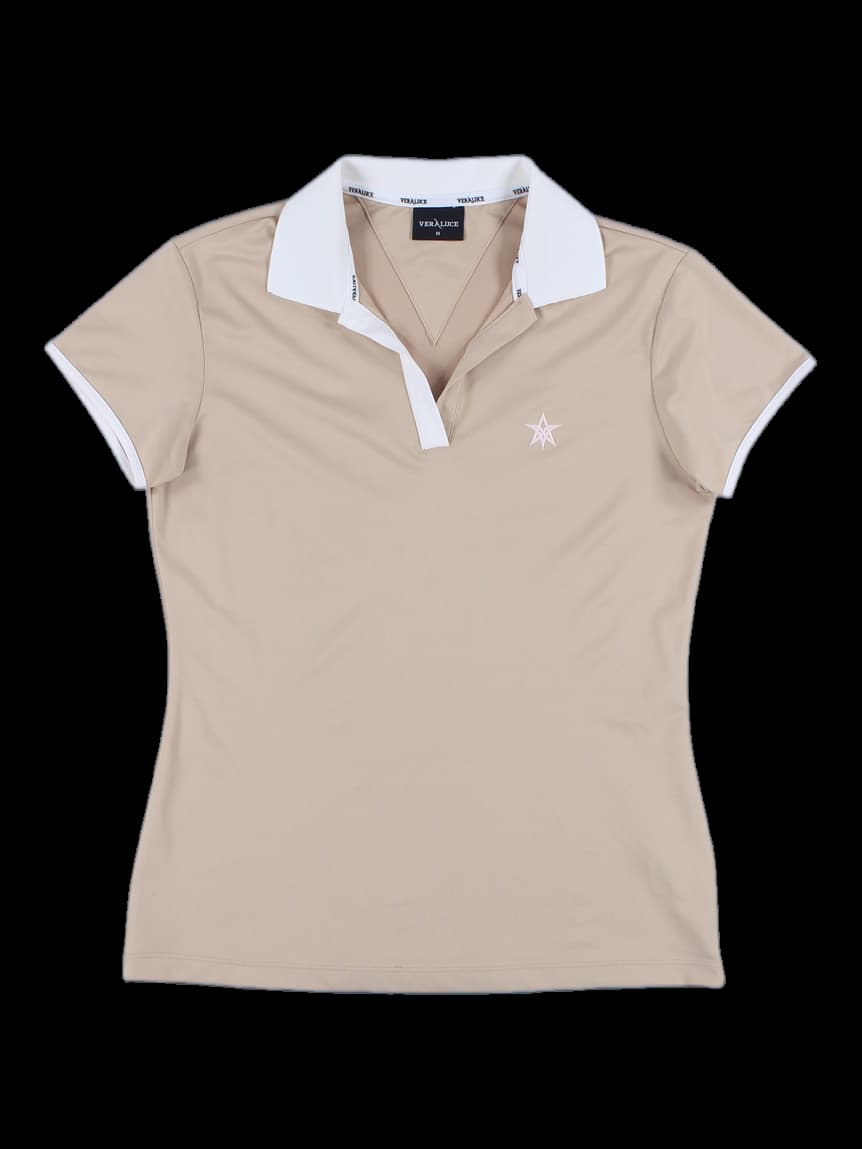 오픈 카라 티셔츠