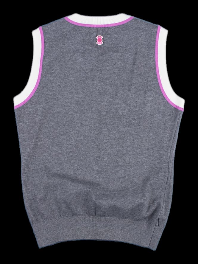 자수 니트 베스트