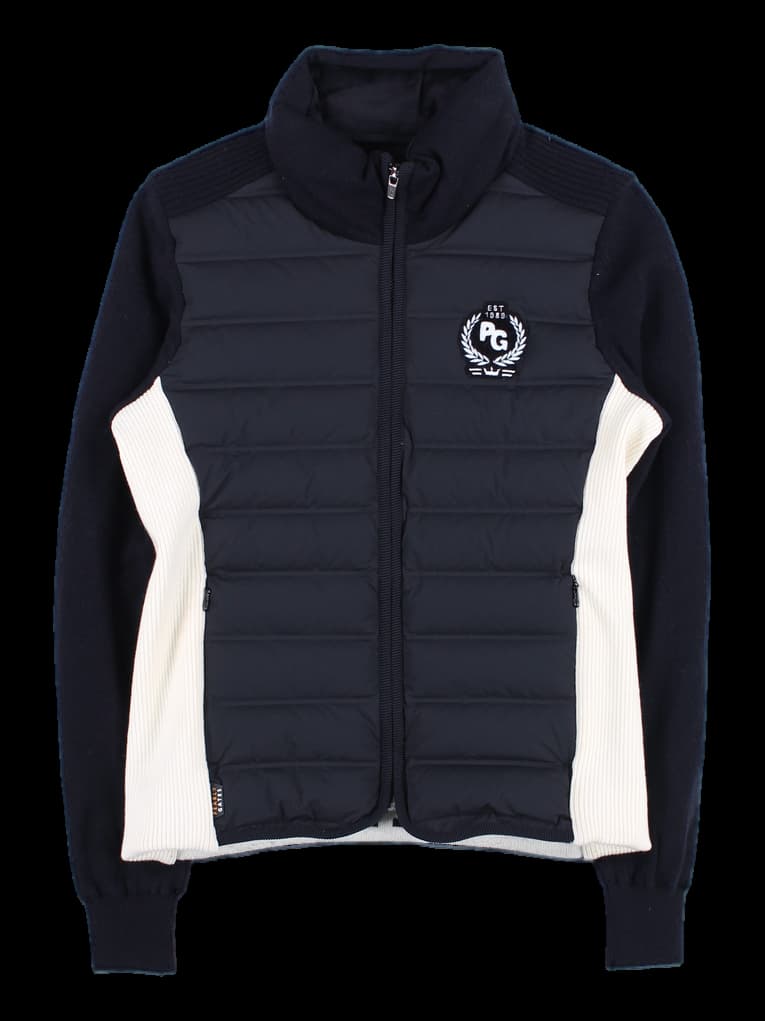 구스다운 니트 집업