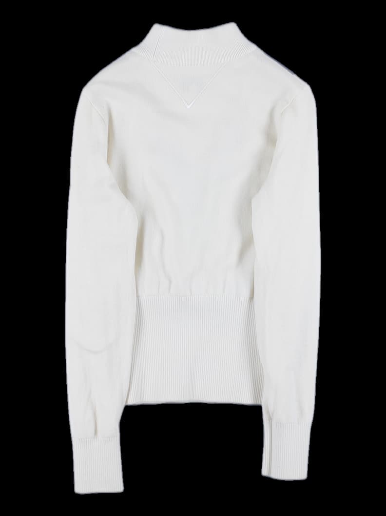 반폴라 바람막이 니트