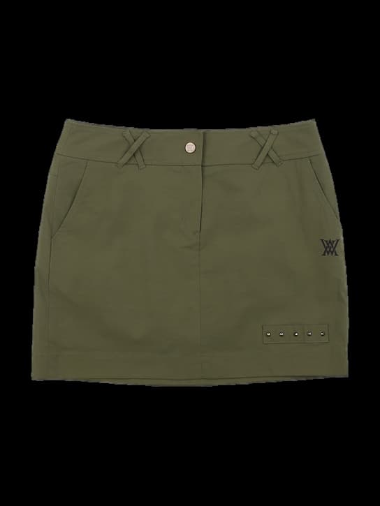 면 골프 스커트