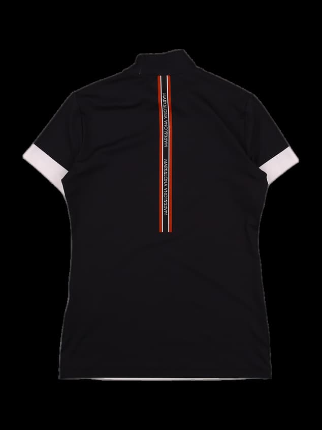 로고 포인트 반목 반팔 티