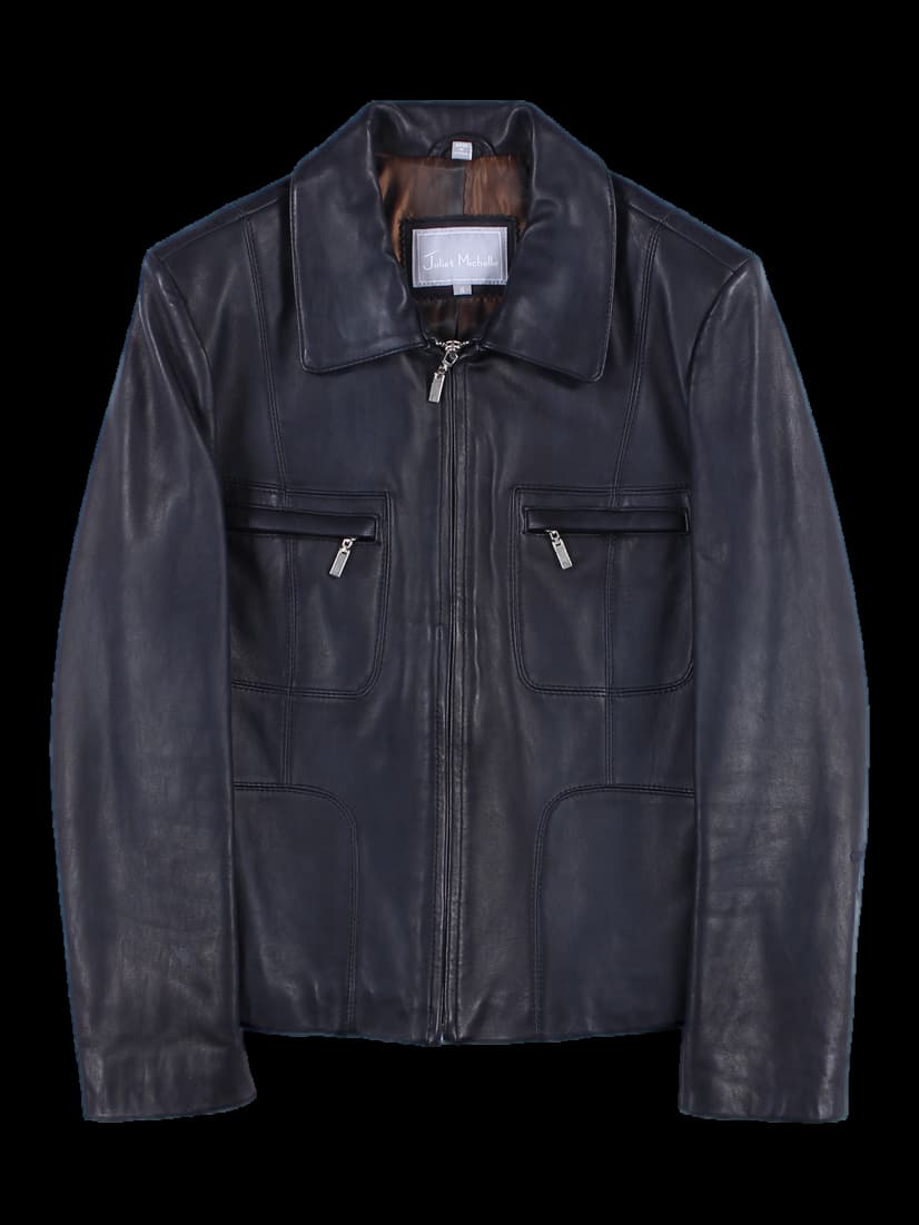 캐주얼 가죽 자켓