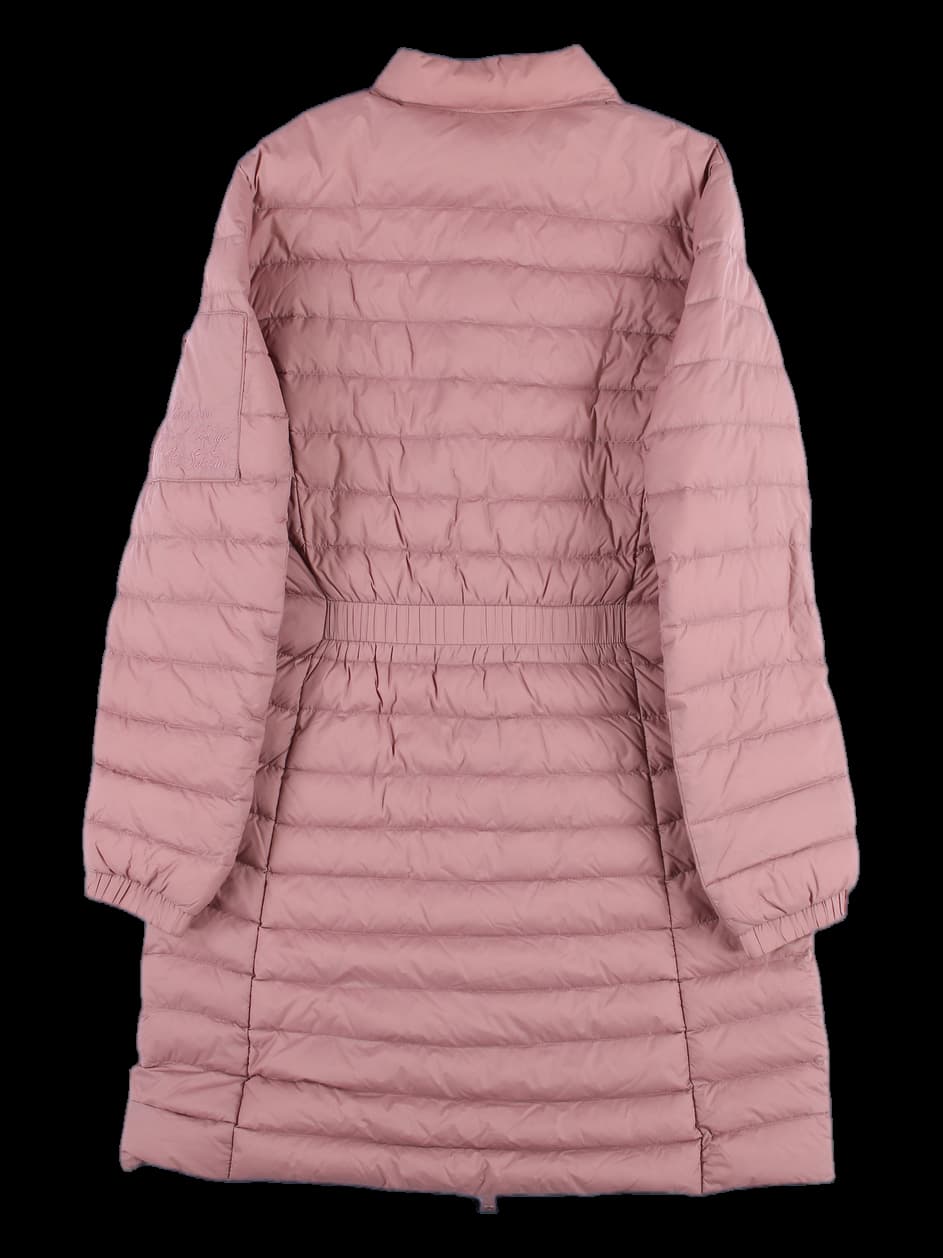 실크 슬림핏 롱기장 다운 패딩