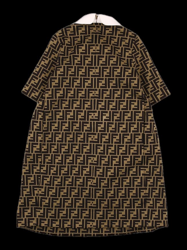 패턴 카라 원피스