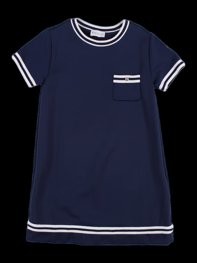 라운드넥 반팔 원피스