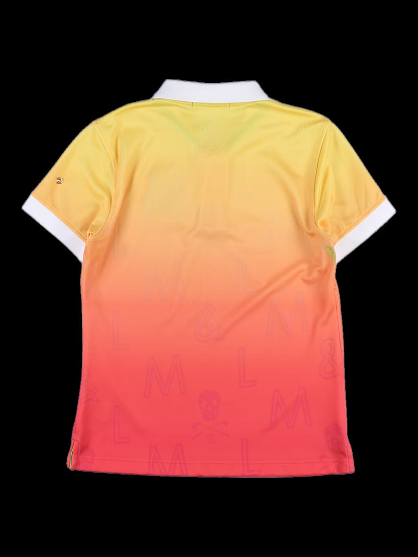 그라데이션 반팔 카라 티