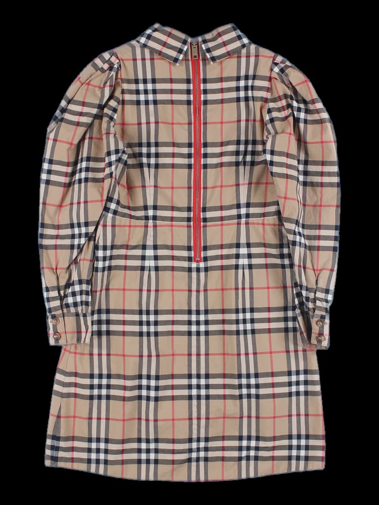 [키즈] 체크 카라 셔츠 원피스