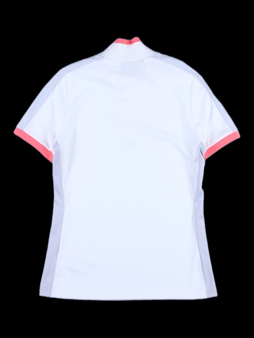 컬러 포인트 반목 반팔 카라티