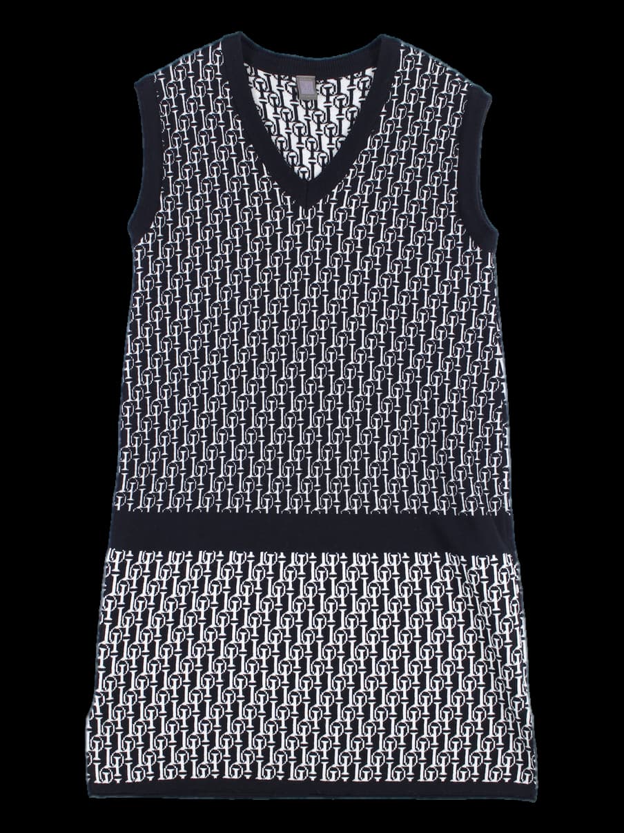 니트 패턴 원피스