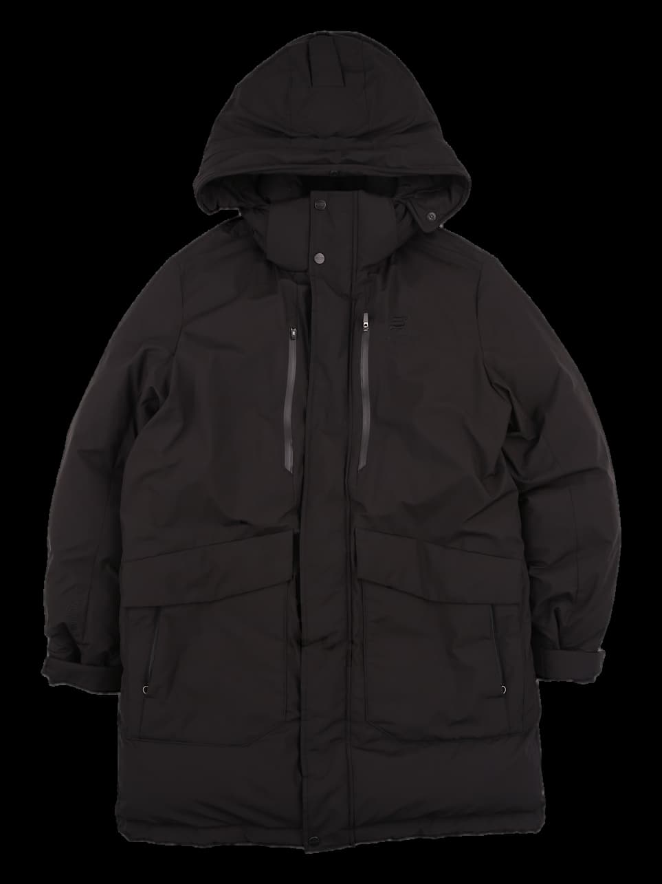 [남성] 후드 탈부착 롱 패딩