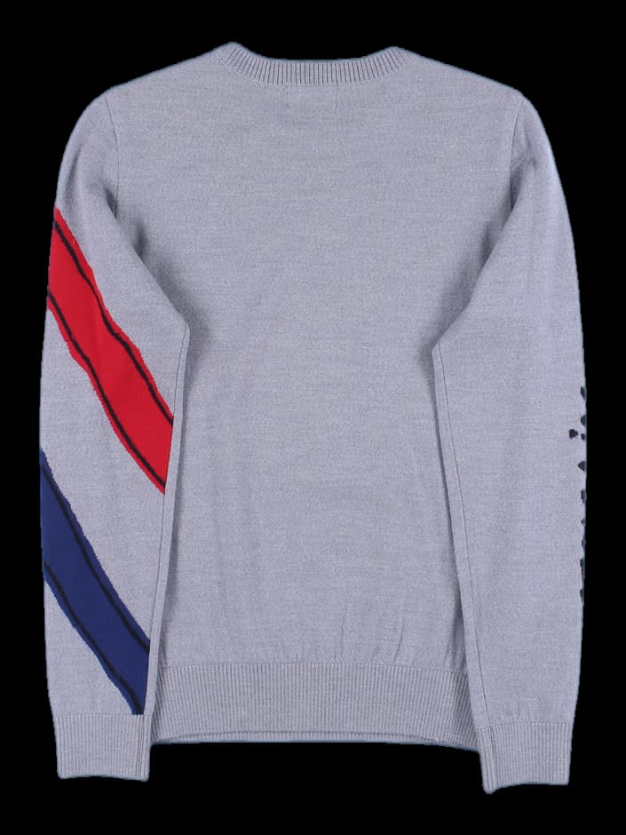 컬러 포인트 긴팔 니트