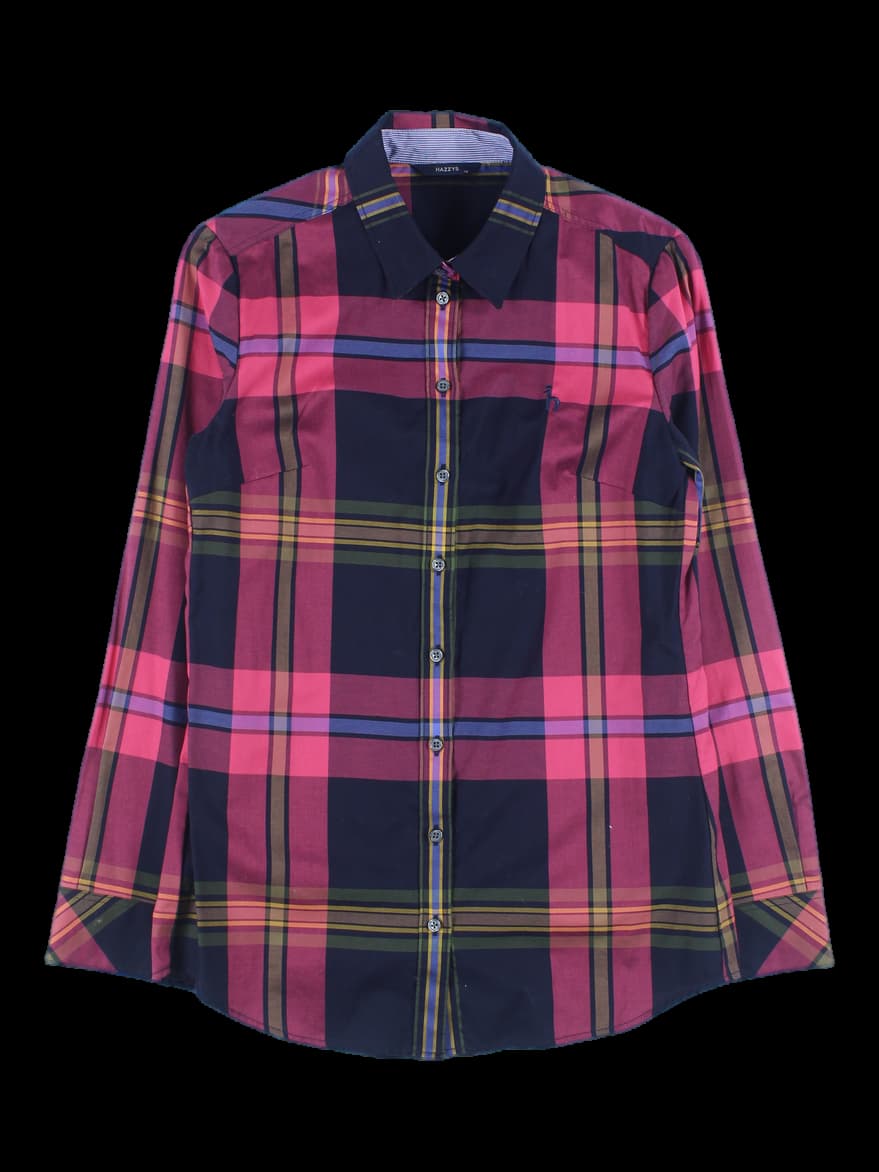 체크 카라 셔츠