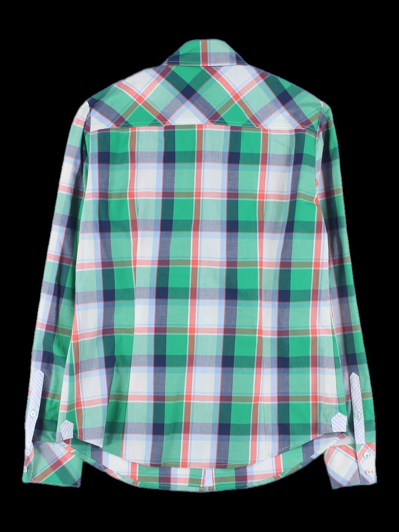 카라 체크 셔츠