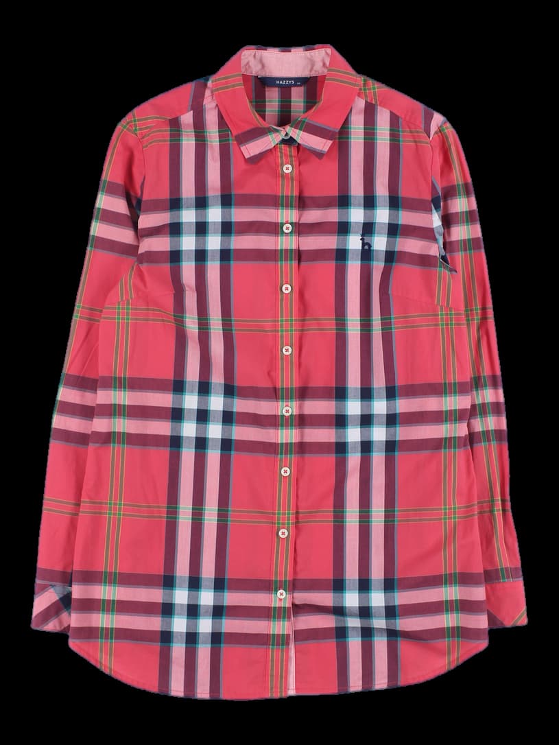 체크 카라 셔츠