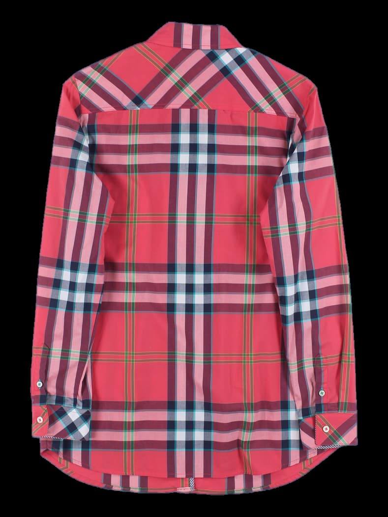 체크 카라 셔츠