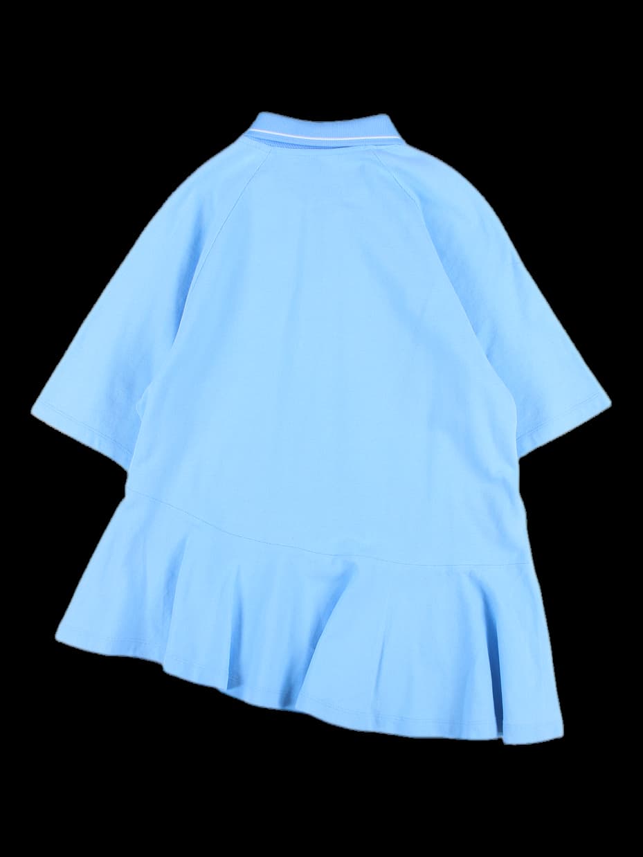 피케 언발란스 반팔 티셔츠