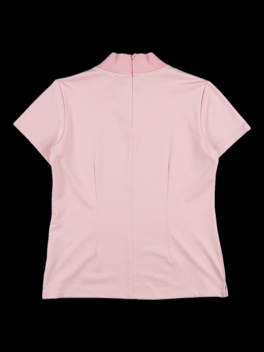 밴딩 네크 반팔 티셔츠