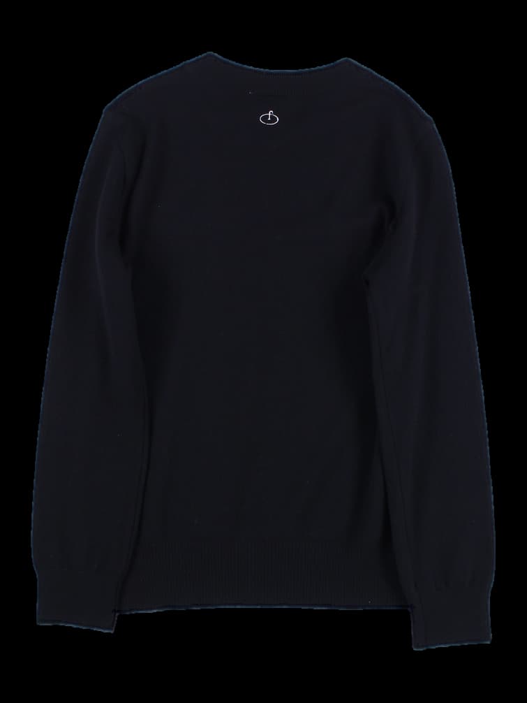 자수 긴팔 니트