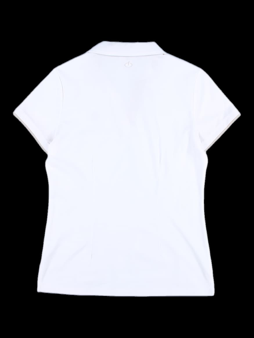 피케 오픈카라 반팔 티셔츠