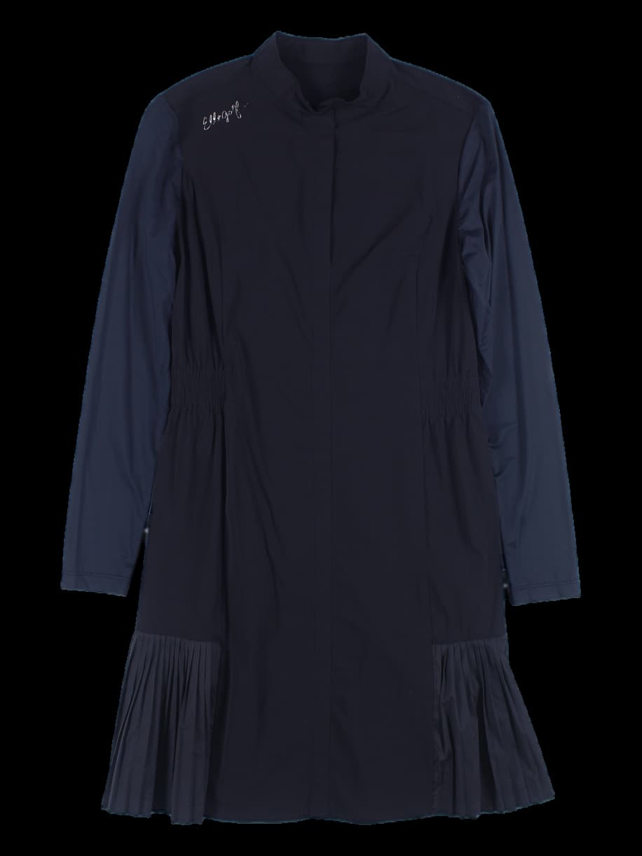 스냅 단추 긴팔 원피스