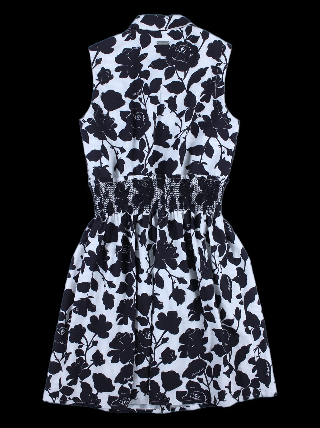 허리 셔링 밴딩 민소매 원피스