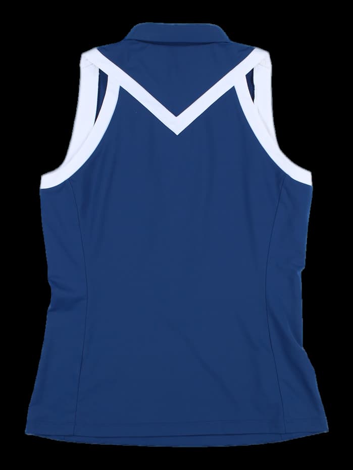 카라 민소매 티셔츠