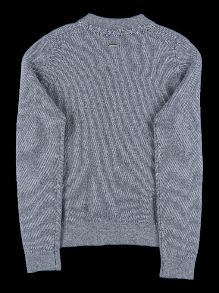 트리밍 장식 니트 가디건 