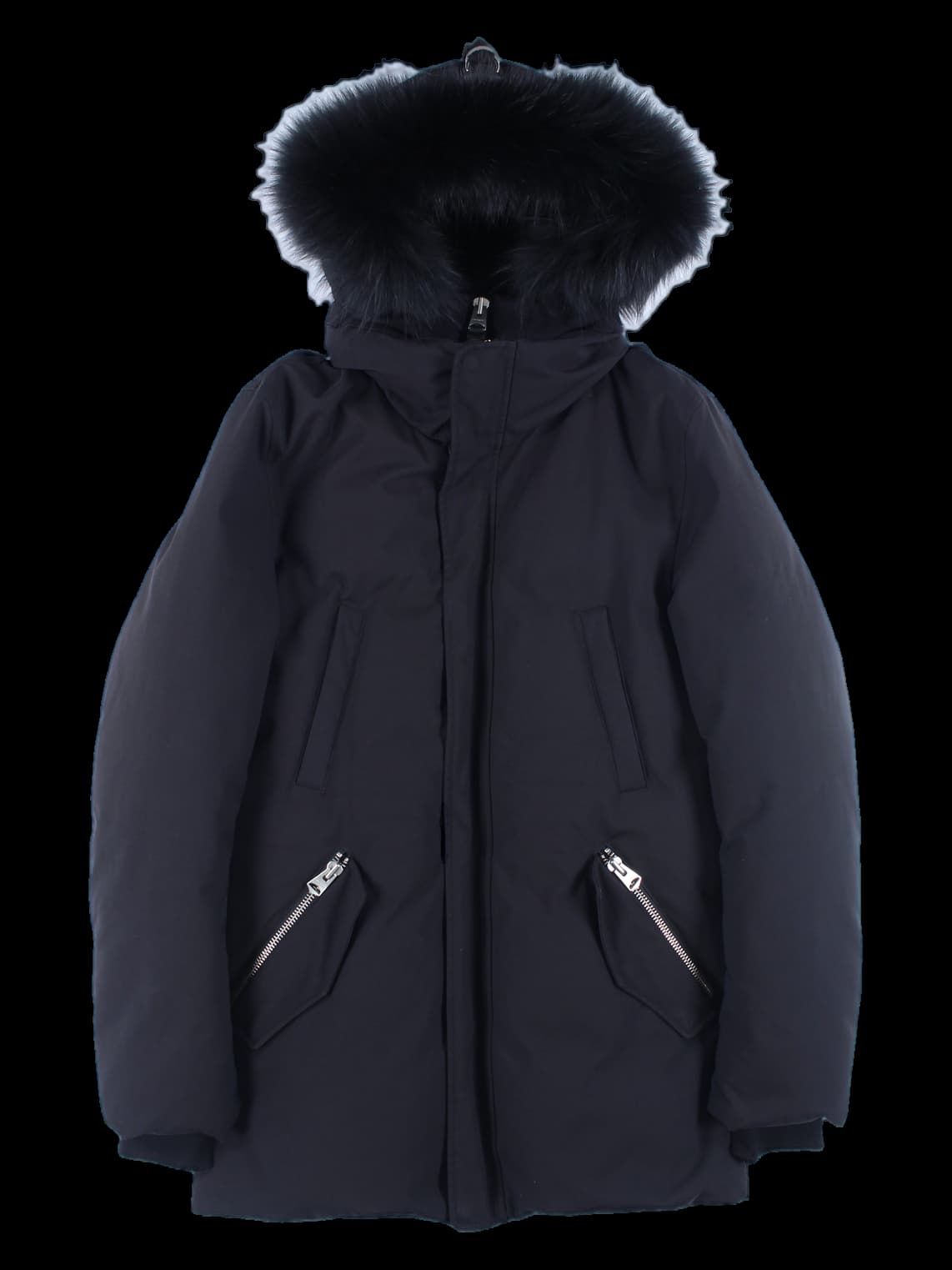 후드 하프 패딩