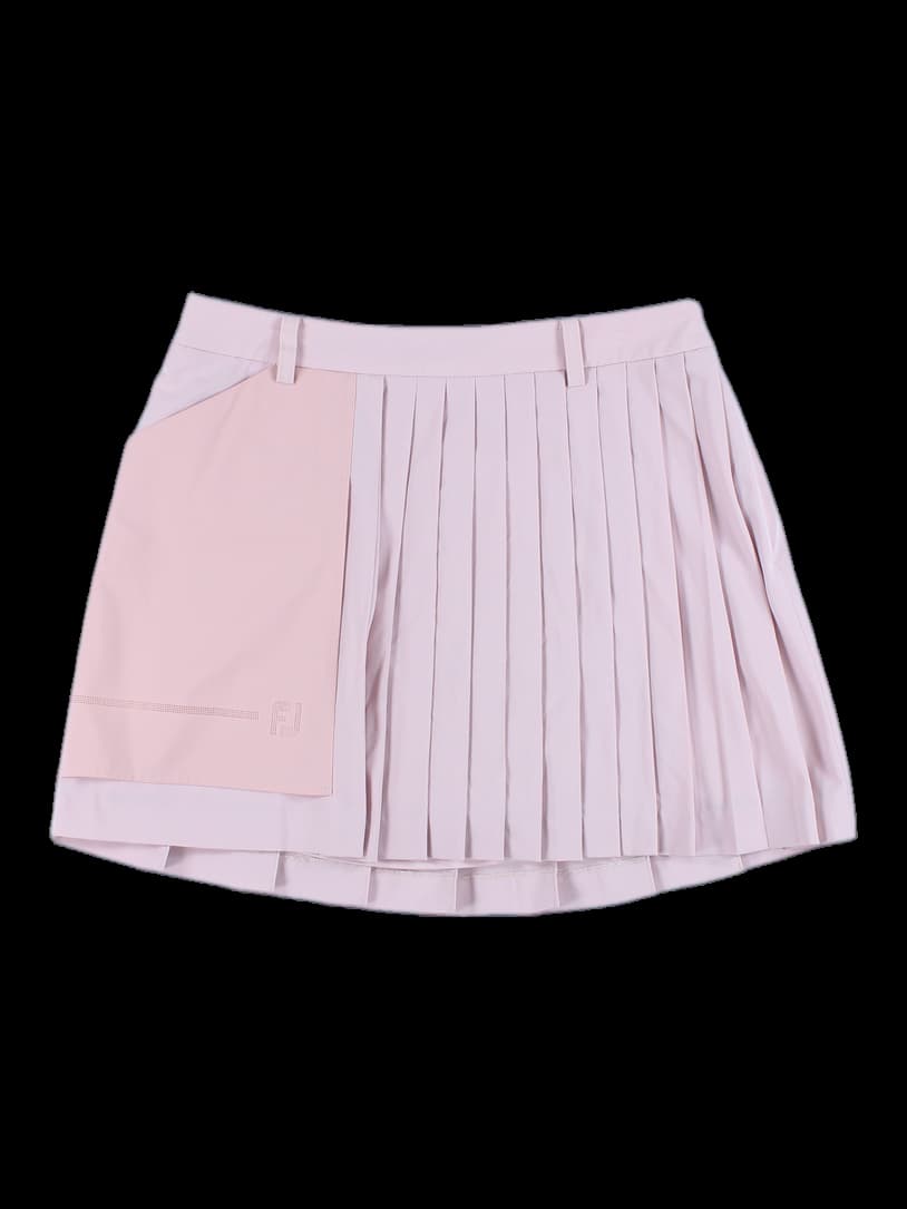 뒷밴딩 주름 스커트