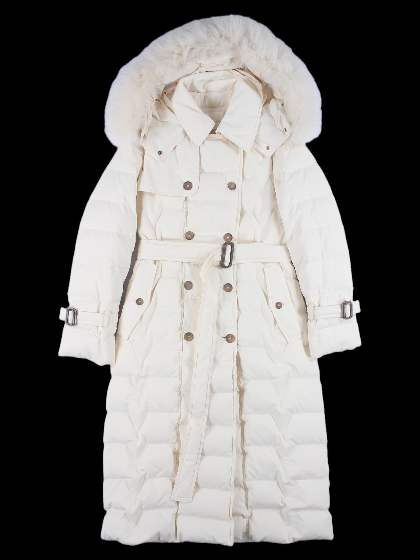 탈부착 후드 롱 패딩