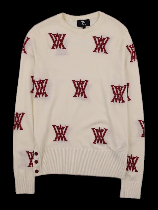 로고 긴팔 니트