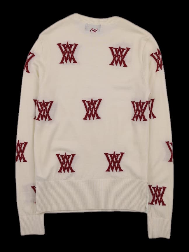 로고 긴팔 니트