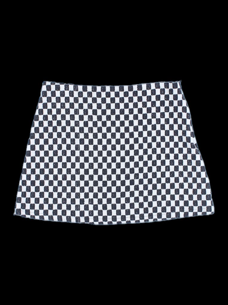 자카드 패턴 스커트