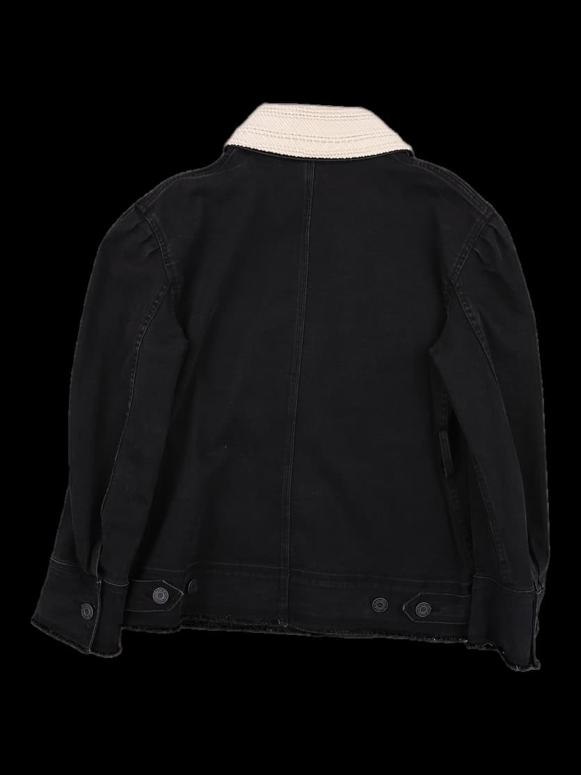 카라 탈부착 데님 자켓