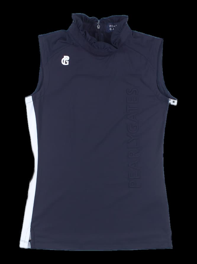 넥 프릴 민소매 티