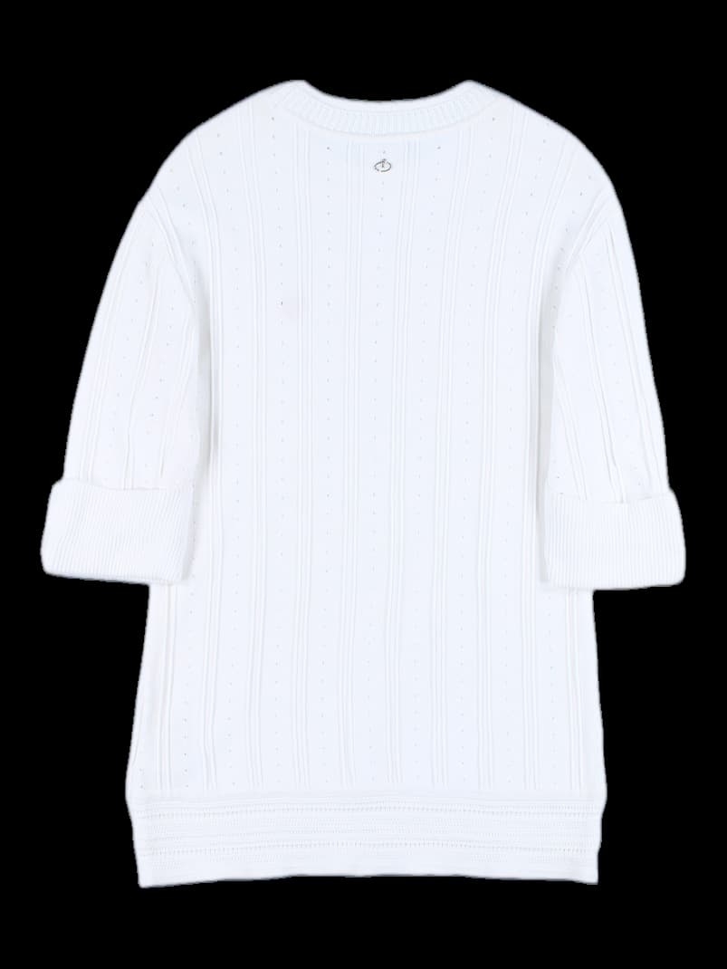 펀칭 반팔 니트