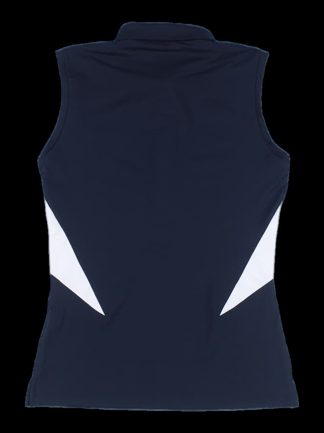 카라 민소매 티셔츠