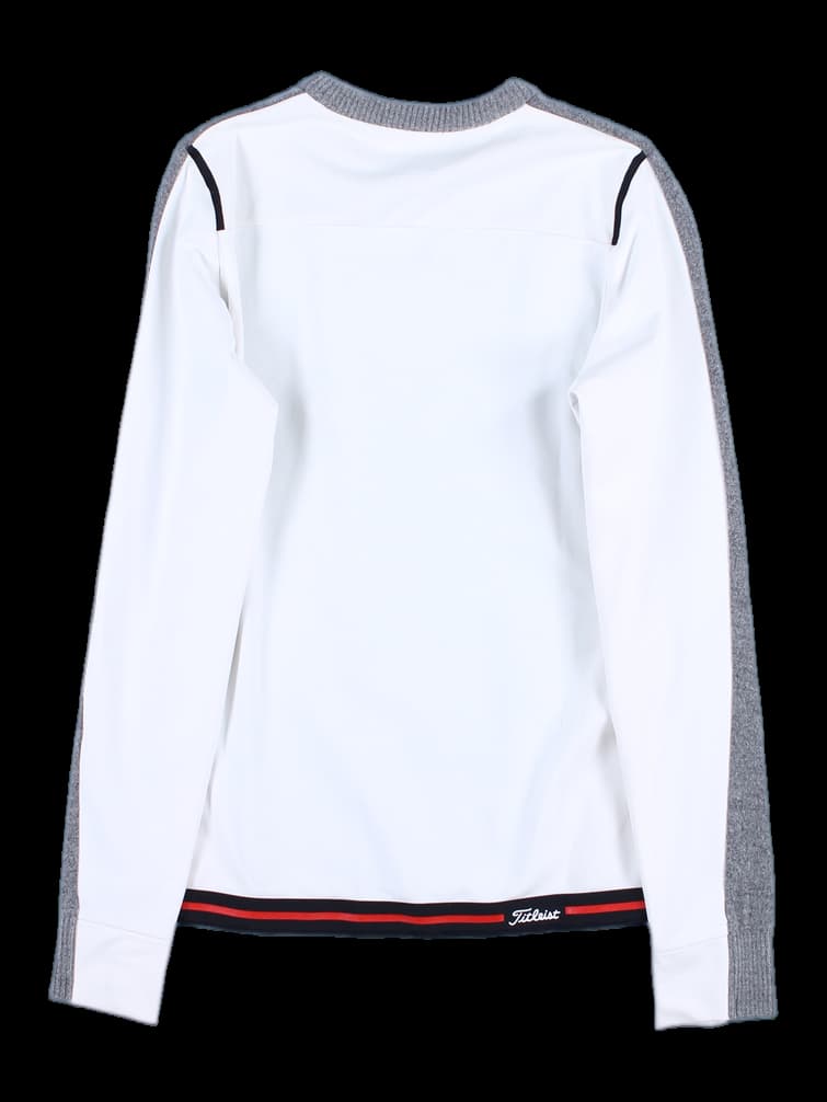 앞뒤 원단 배색 기모 니트