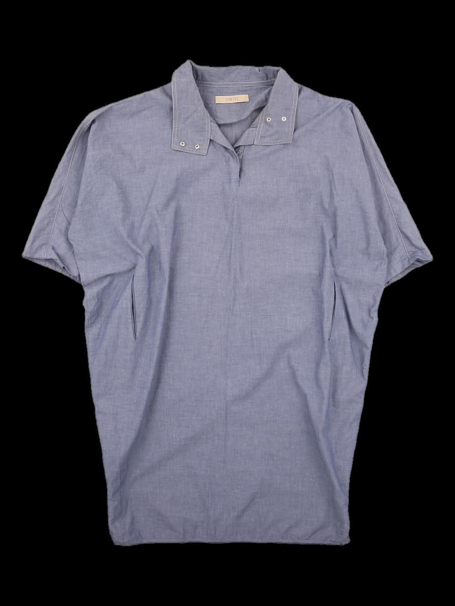 래글런 데님 원피스