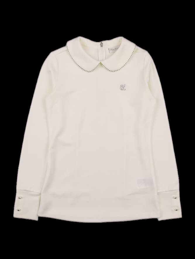 [2024] 진주 포인트 긴팔 카라 티