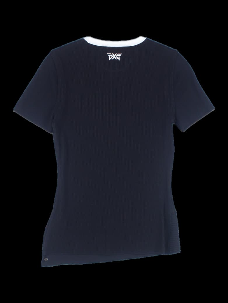 골지 반팔 니트