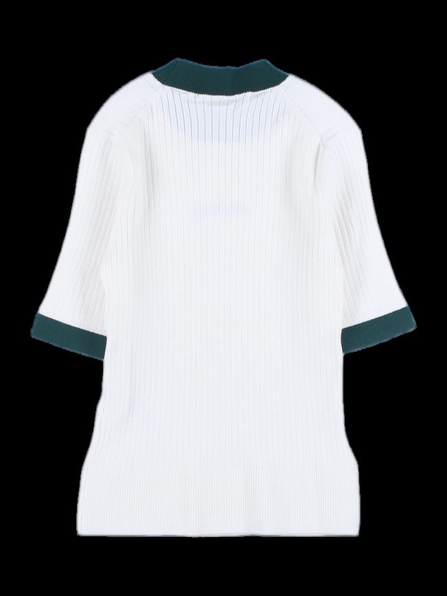 [새상품] 골지 반팔 니트