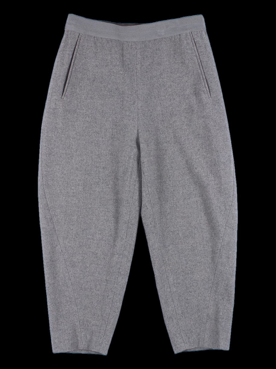 허리 밴드 와이드 팬츠