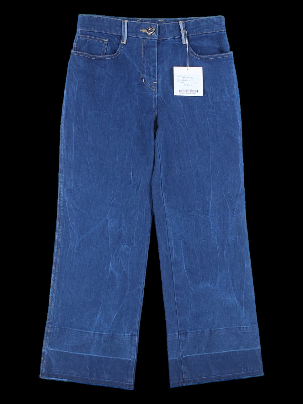 [새상품] 컷팅 와이드 데님 팬츠